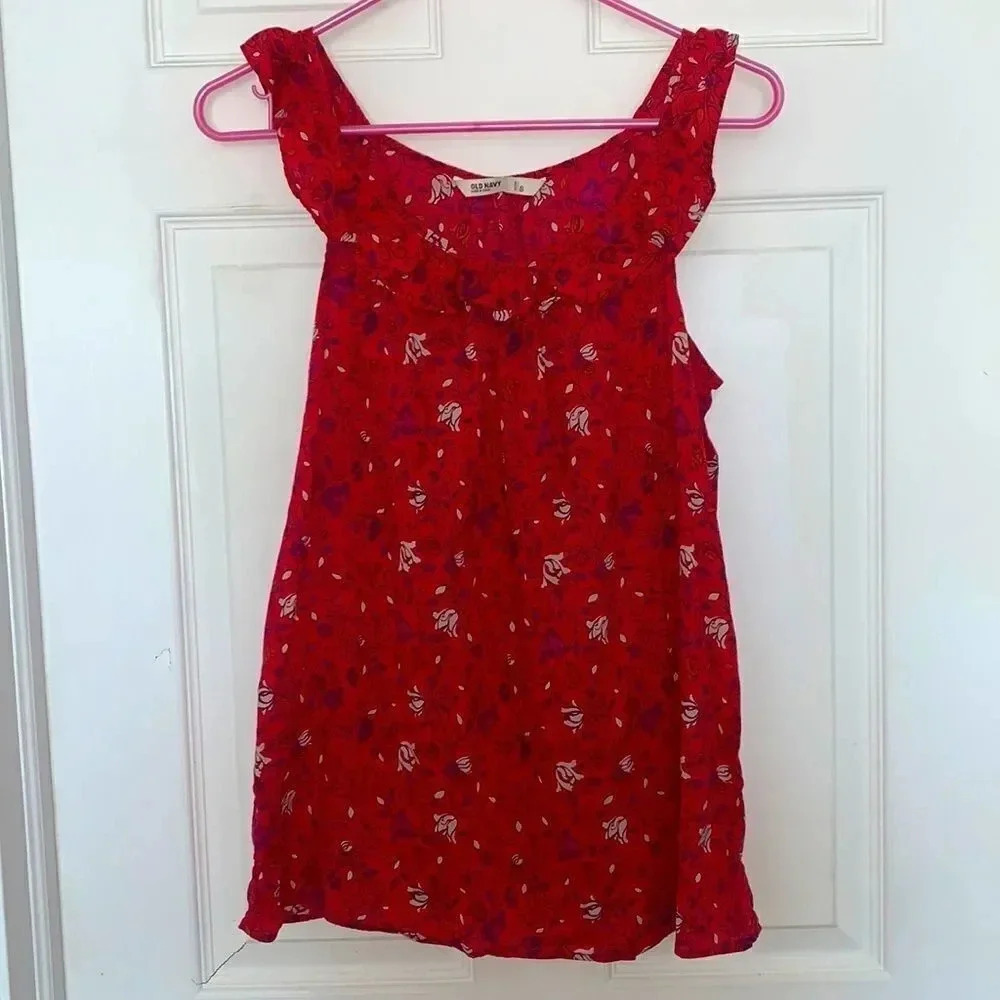 Old navy floral tank 